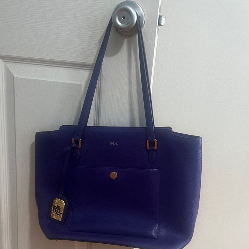 Lauren Ralph Lauren Deep Purple Tote